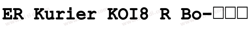 ER Kurier KOI8 R Bo字体转换 ER Kurier KOI8 R Bo字体转换